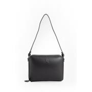 Zwarte Cloud Reflex Leren Tas Courrèges , Black , Dames