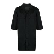 Japanse Dim korte mouwen shirt Rick Owens , Black , Heren