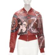 Pre-owned Leather outerwear Dolce & Gabbana Pre-owned , Red , Dames