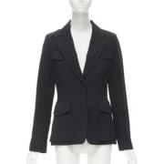 Pre-owned Wool outerwear Gucci Vintage , Black , Dames