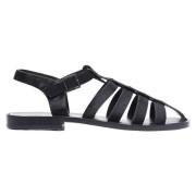 Ponyhair Cut-Out Sandalen The Row , Black , Heren