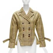 Pre-owned Polyester outerwear Celine Vintage , Beige , Dames