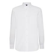 Oxford Katoenen Overhemd Regular Fit Boggi Milano , White , Heren