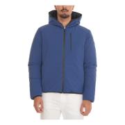 Omkeerbare Waterdichte Hoodie Save The Duck , Blue , Heren