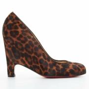 Pre-owned Leather heels Christian Louboutin Pre-owned , Brown , Dames