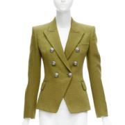 Pre-owned Fabric outerwear Balmain Pre-owned , Green , Dames