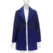 Pre-owned Cotton outerwear Issey Miyake Pre-owned , Blue , Dames