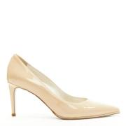 Pre-owned Leather heels René Caovilla Pre-owned , Beige , Dames