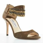 Pre-owned Leather heels Jimmy Choo Pre-owned , Green , Dames