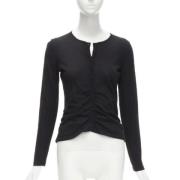 Pre-owned Silk tops Oscar De La Renta Pre-owned , Black , Dames