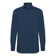 B Jersey Pique Polo Shirt Regular Fit Boggi Milano , Blue , Heren