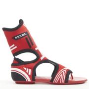 Pre-owned Fabric sandals Prada Vintage , Red , Dames