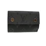 Pre-owned Canvas wallets Louis Vuitton Vintage , Black , Dames