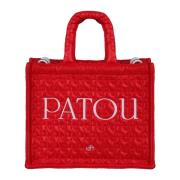 Gewatteerde Logo Tote Tas Patou , Red , Dames