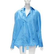 Pre-owned Silk tops Valentino Vintage , Blue , Dames