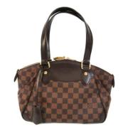 Tweedehands Bruin Canvas Louis Vuitton Schoudertassen Louis Vuitton Vi...