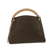 Tweedehands Bruin Canvas Louis Vuitton Schoudertassen Louis Vuitton Vi...