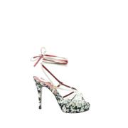 Pre-owned Leather sandals Dolce & Gabbana Pre-owned , White , Dames