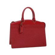 Pre-owned Leather handbags Louis Vuitton Vintage , Red , Dames