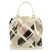 Pre-owned Canvas totes Burberry Vintage , Beige , Unisex