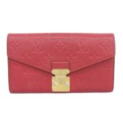 Pre-owned Canvas wallets Louis Vuitton Vintage , Red , Dames