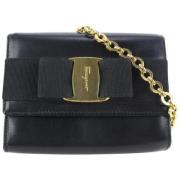 Voldoende lederen crossbody-bags Salvatore Ferragamo Pre-owned , Black...