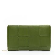 Pre-owned Leather wallets Bottega Veneta Vintage , Green , Dames