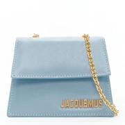 Pre-owned Leather crossbody-bags Jacquemus Pre-owned , Blue , Dames