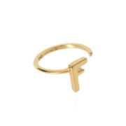 Pre-owned Metal rings Fendi Vintage , Yellow , Dames