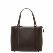 Pre-owned Leather shoulder-bags Burberry Vintage , Brown , Dames