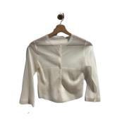 Pre-owned Silk tops Alaïa Pre-owned , Beige , Dames