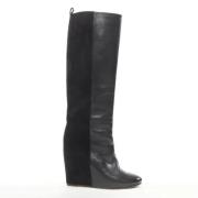 Pre-owned Leather boots Celine Vintage , Black , Dames