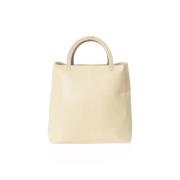 Pre-owned Leather handbags Prada Vintage , Beige , Dames