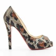 Pre-owned Fabric heels Christian Louboutin Pre-owned , Brown , Dames