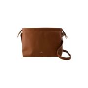 Verstelbare Schouderriem Synthetisch Leren Crossbody Tas A.p.c. , Brow...