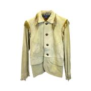 Pre-owned Leather outerwear Ralph Lauren Pre-owned , Beige , Dames