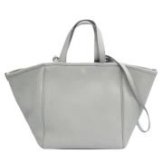 Pre-owned Leather celine-bags Celine Vintage , Gray , Dames