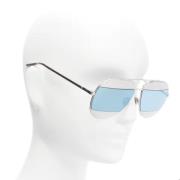 Pre-owned Metal sunglasses Dior Vintage , Blue , Dames