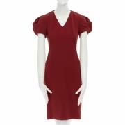 Pre-owned Wool dresses Alexander McQueen Pre-owned , Red , Dames