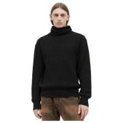 Balaclava Gebreide Coltrui van Katoenmix Aries , Black , Heren