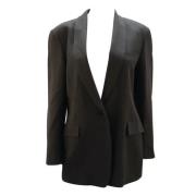 Pre-owned Wool outerwear Armani Pre-owned , Black , Dames