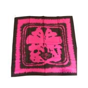 Pre-owned Silk scarves Hermès Vintage , Pink , Dames