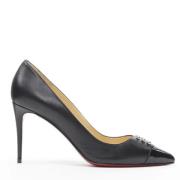 Pre-owned Leather heels Christian Louboutin Pre-owned , Black , Dames