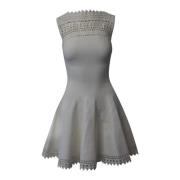Pre-owned Viscose dresses Alaïa Pre-owned , White , Dames