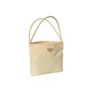 Pre-owned Canvas handbags Prada Vintage , Beige , Dames