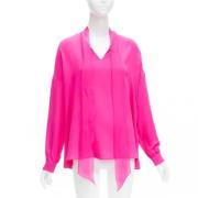 Pre-owned Silk tops Valentino Vintage , Pink , Dames