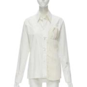 Pre-owned Cotton tops Yohji Yamamoto Pre-owned , White , Dames