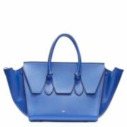 Pre-owned Leather handbags Celine Vintage , Blue , Dames