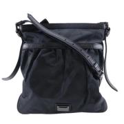 Pre-owned Canvas shoulder-bags Burberry Vintage , Black , Dames