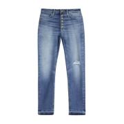 Iris Juweelknoop Jeans Dondup , Blue , Dames